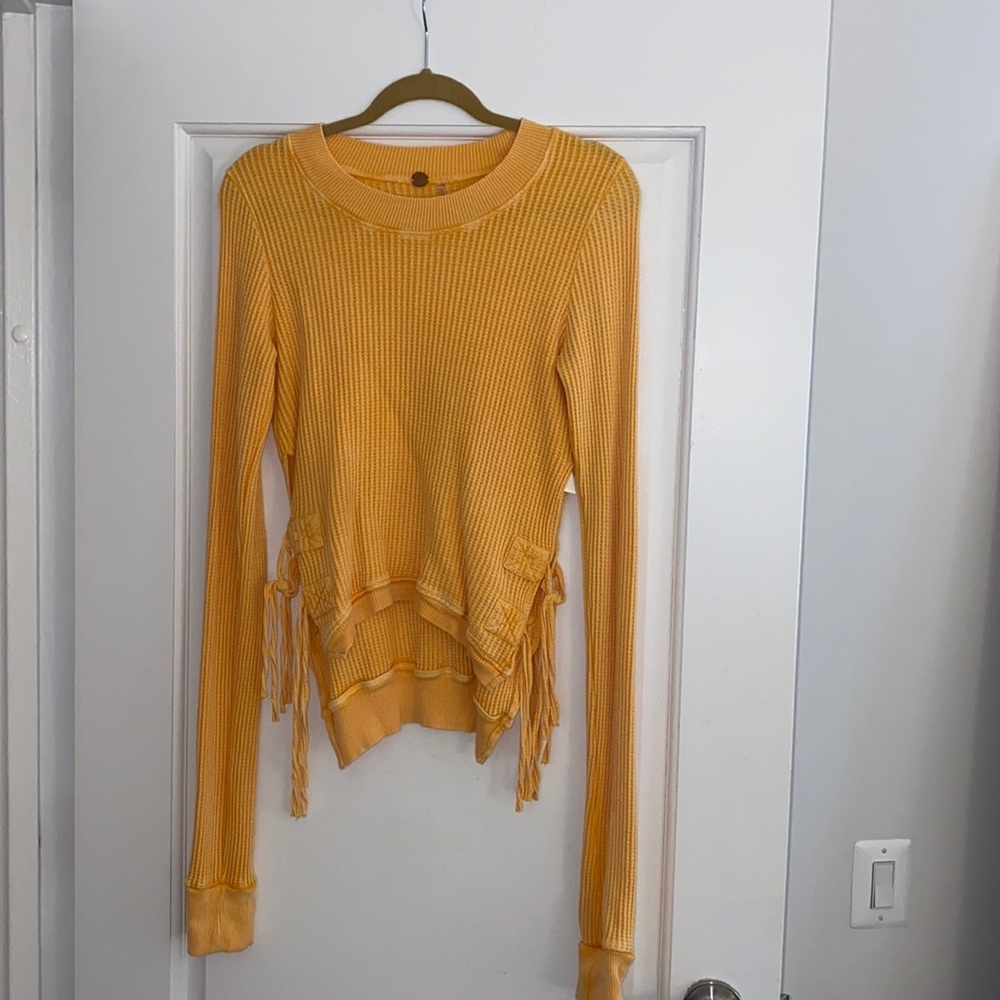 Free People Yellow Sweater